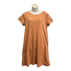 Daily Ritual Women's Orange tee shirt dress. Size large. Short sleeve